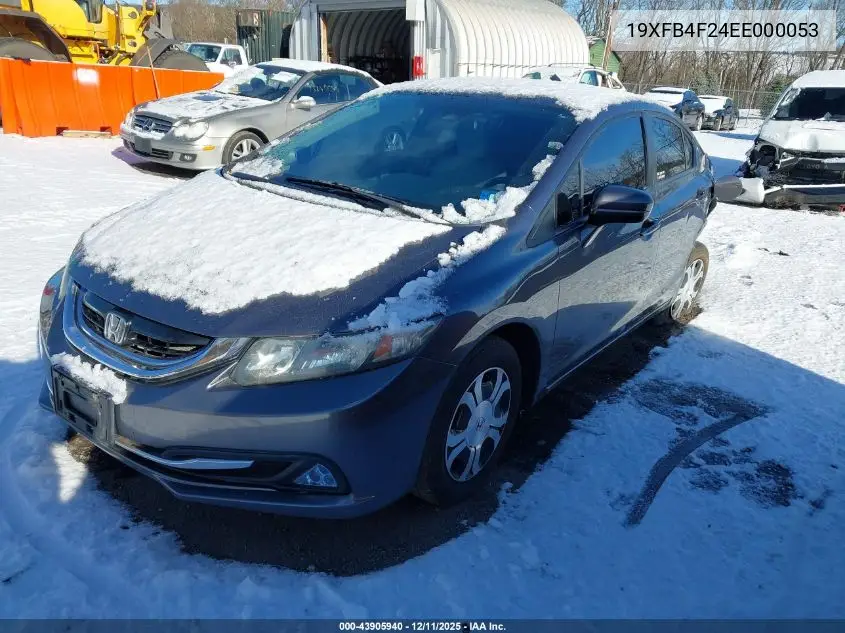 19XFB4F24EE000053 2014 Honda Civic Hybrid