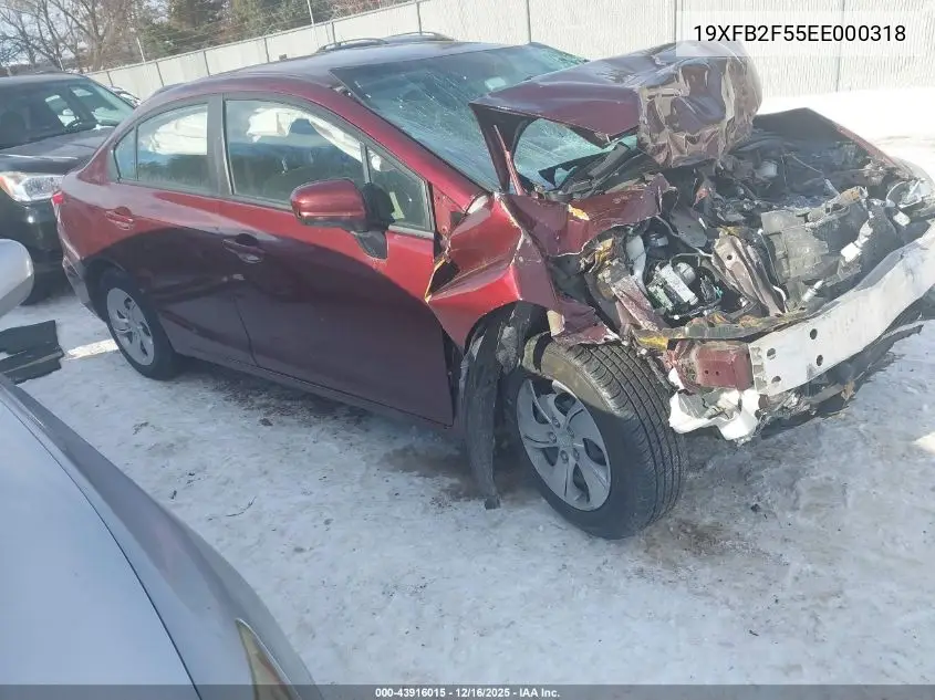 19XFB2F55EE000318 2014 Honda Civic Lx
