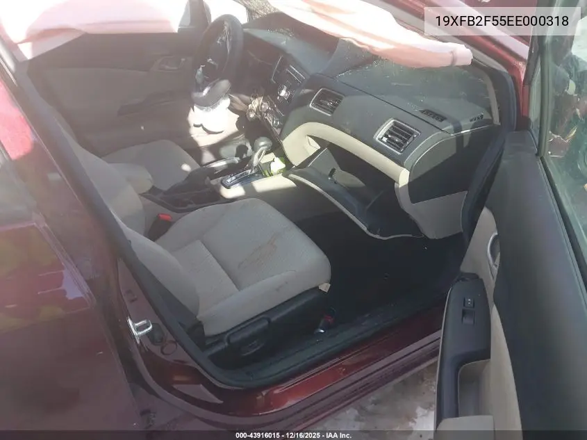 19XFB2F55EE000318 2014 Honda Civic Lx