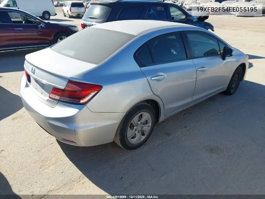 19XFB2F54EE055195 2014 Honda Civic Lx