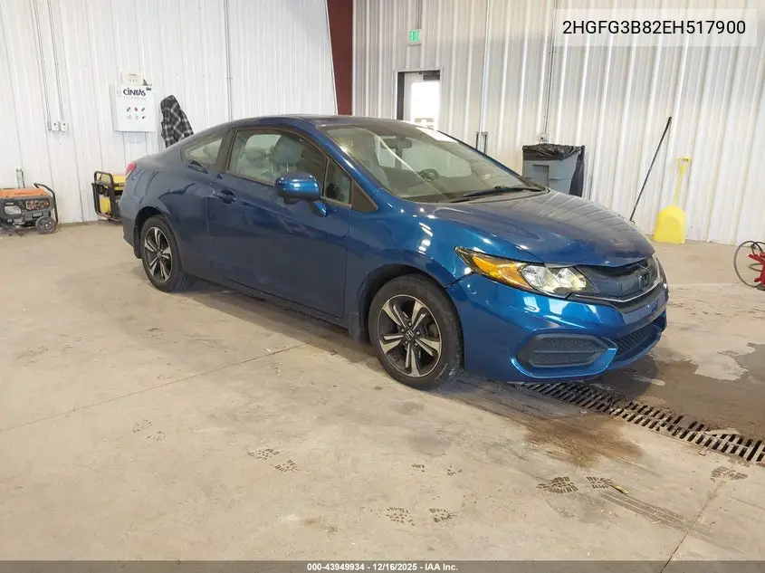 2HGFG3B82EH517900 2014 Honda Civic Ex