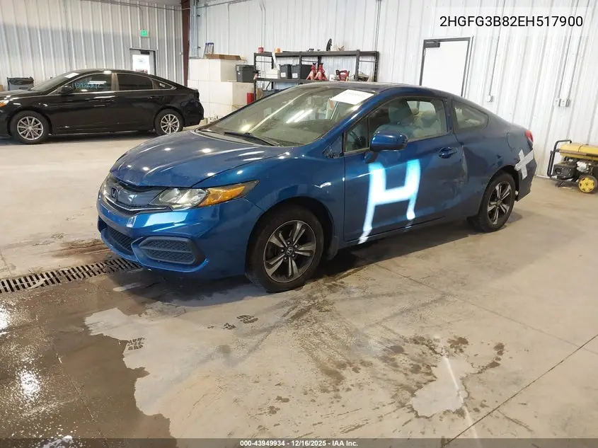 2HGFG3B82EH517900 2014 Honda Civic Ex