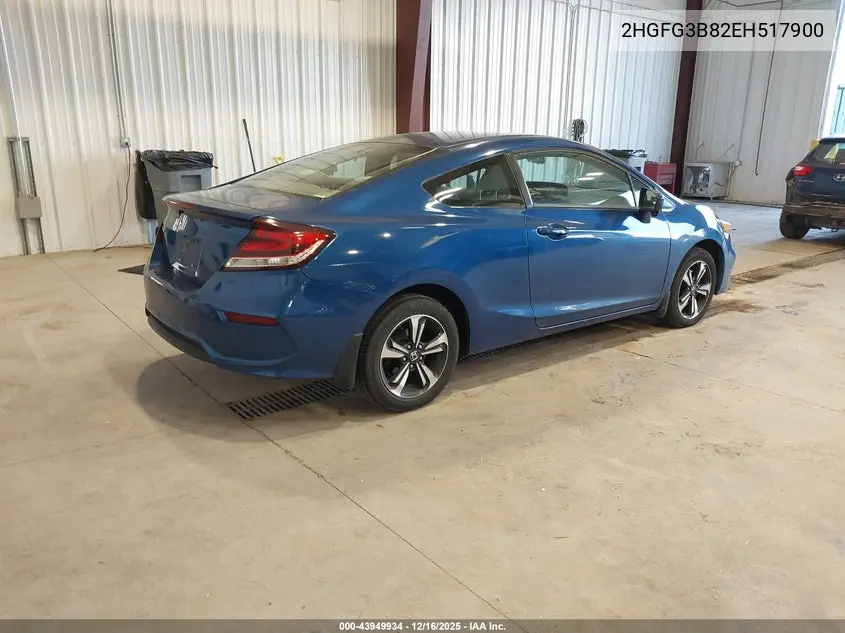 2HGFG3B82EH517900 2014 Honda Civic Ex