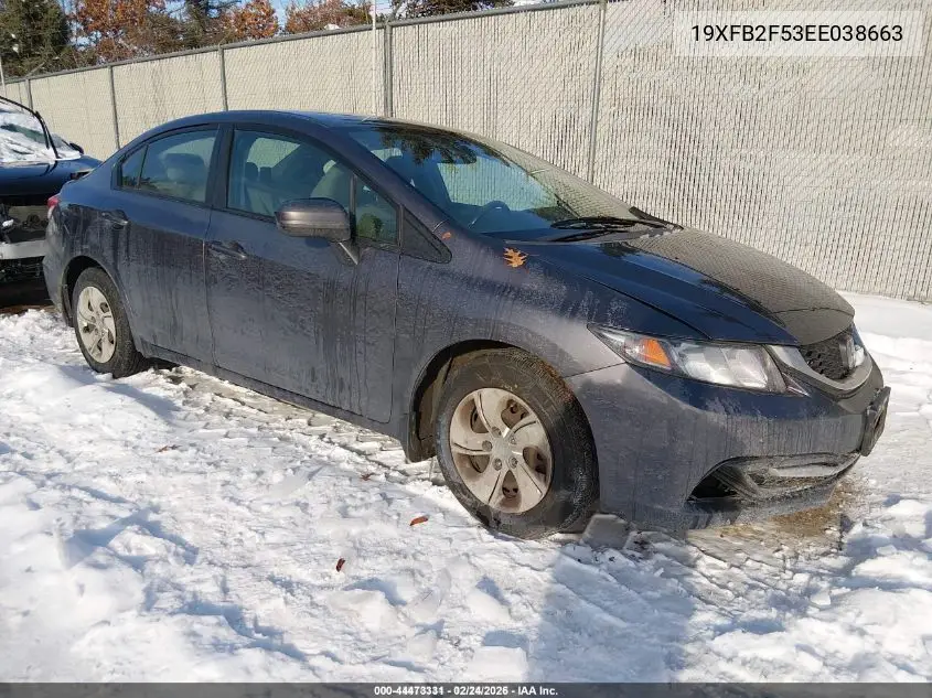 19XFB2F53EE038663 2014 Honda Civic Lx