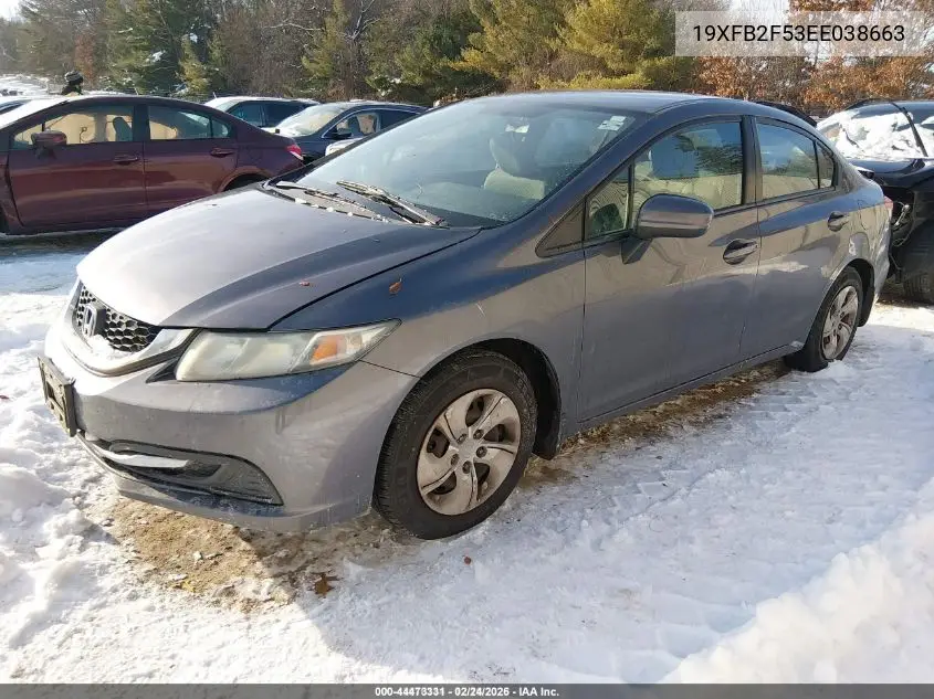 19XFB2F53EE038663 2014 Honda Civic Lx