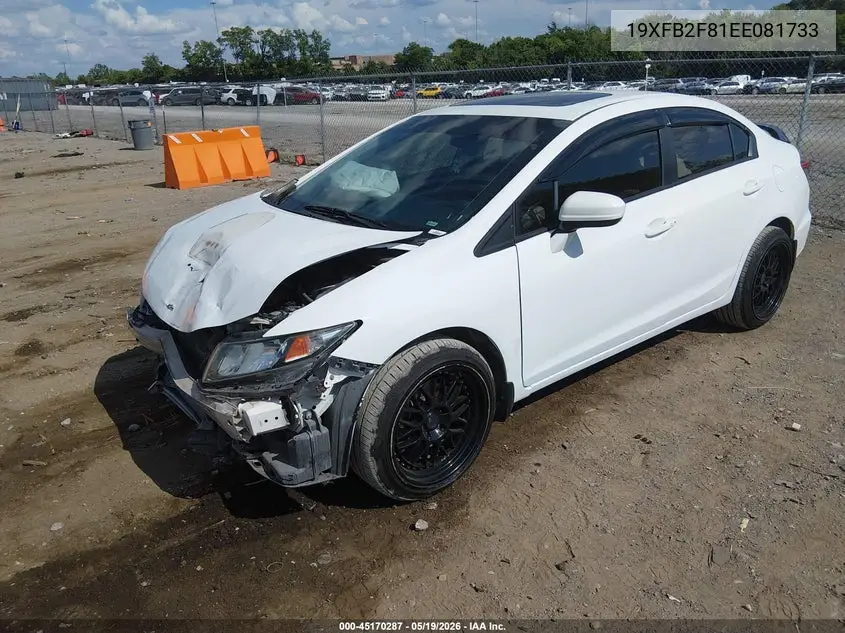 19XFB2F81EE081733 2014 Honda Civic Ex