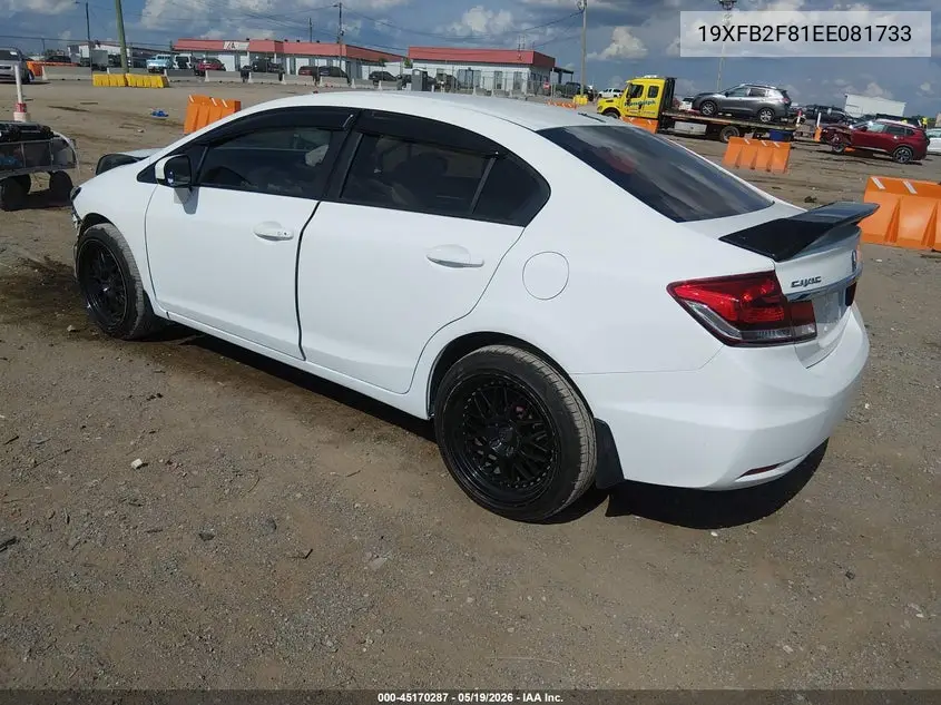 19XFB2F81EE081733 2014 Honda Civic Ex