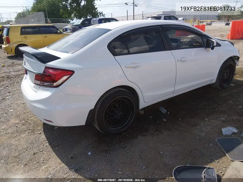 19XFB2F81EE081733 2014 Honda Civic Ex