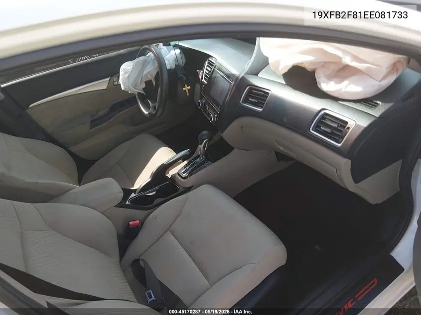19XFB2F81EE081733 2014 Honda Civic Ex