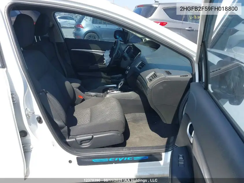 2HGFB2F59FH018800 2015 Honda Civic Lx