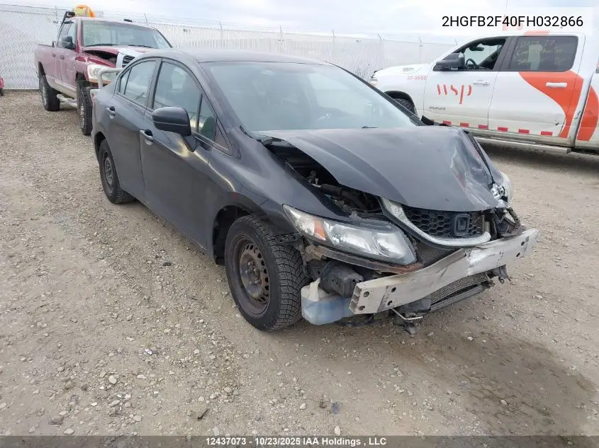 2HGFB2F40FH032866 2015 Honda Civic Lx