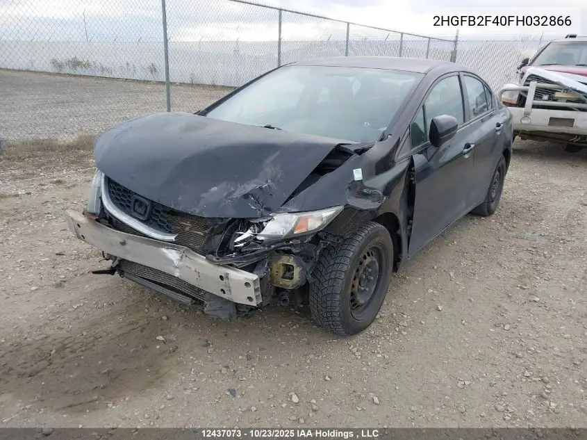 2HGFB2F40FH032866 2015 Honda Civic Lx