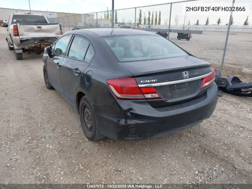 2HGFB2F40FH032866 2015 Honda Civic Lx