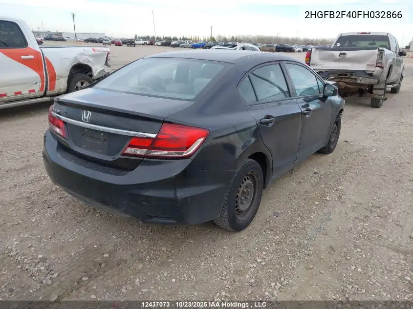 2HGFB2F40FH032866 2015 Honda Civic Lx