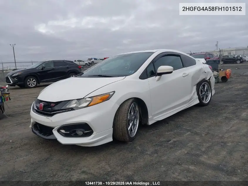 2HGFG4A58FH101512 2015 Honda Civic Si Si
