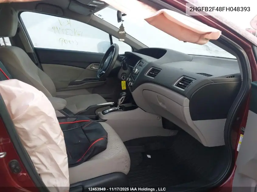 2HGFB2F48FH048393 2015 Honda Civic Lx