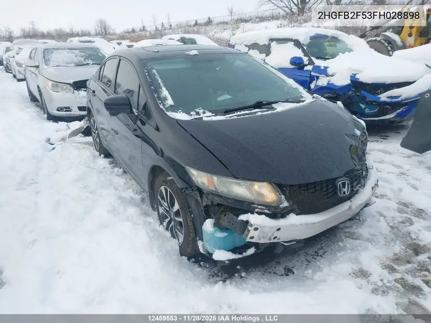 2HGFB2F53FH028898 2015 Honda Civic Lx