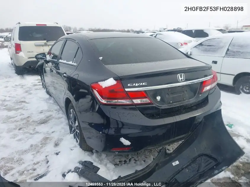 2HGFB2F53FH028898 2015 Honda Civic Lx