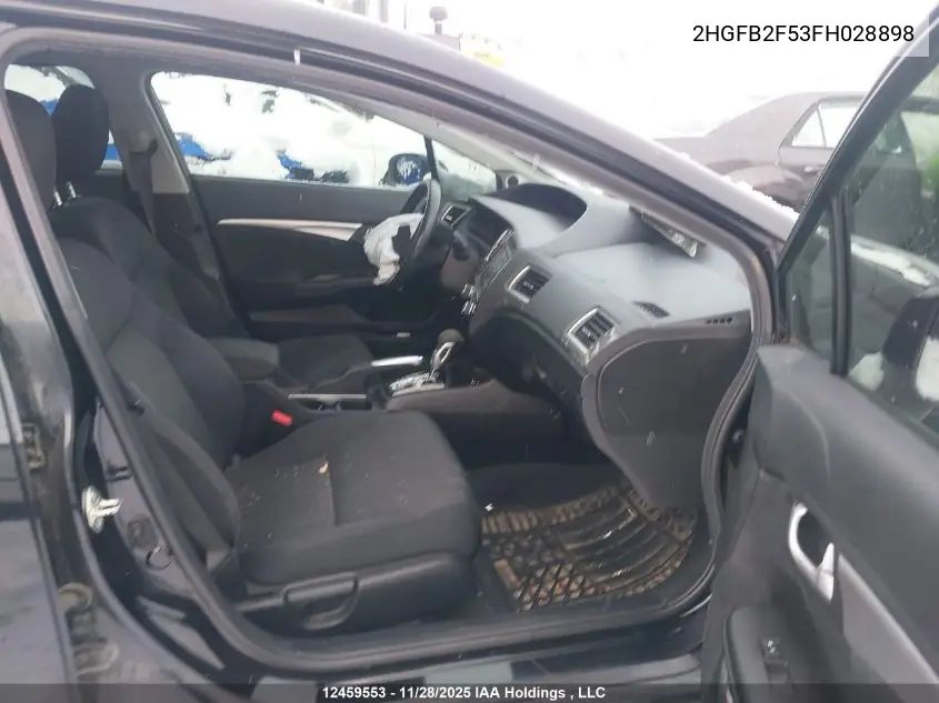 2HGFB2F53FH028898 2015 Honda Civic Lx