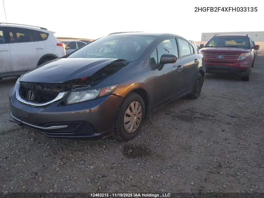 2HGFB2F4XFH033135 2015 Honda Civic Sedan