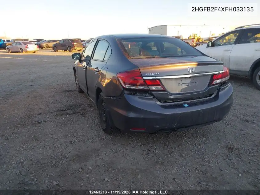 2HGFB2F4XFH033135 2015 Honda Civic Sedan