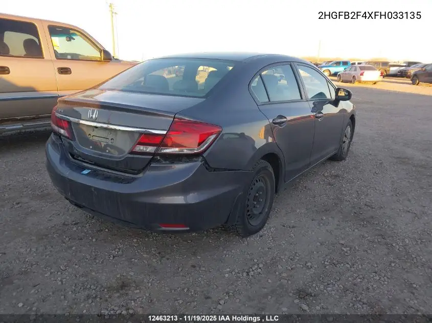 2HGFB2F4XFH033135 2015 Honda Civic Sedan