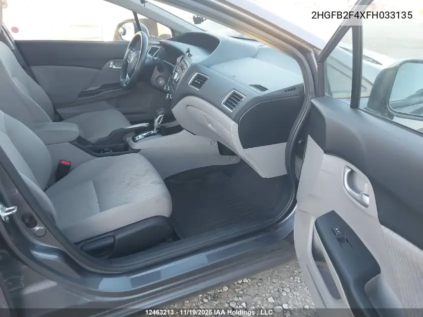 2HGFB2F4XFH033135 2015 Honda Civic Sedan