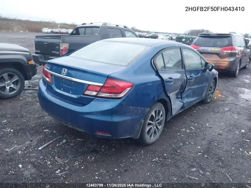 2HGFB2F50FH043410 2015 Honda Civic Ex