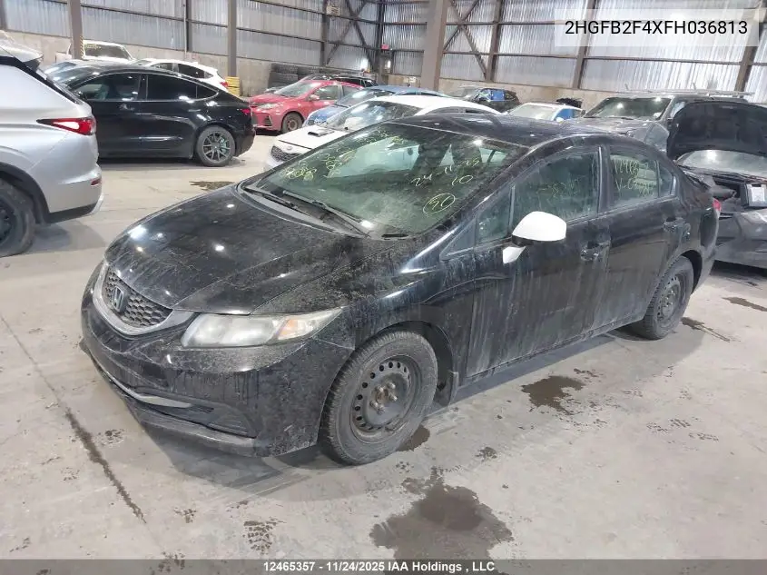2HGFB2F4XFH036813 2015 Honda Civic Lx