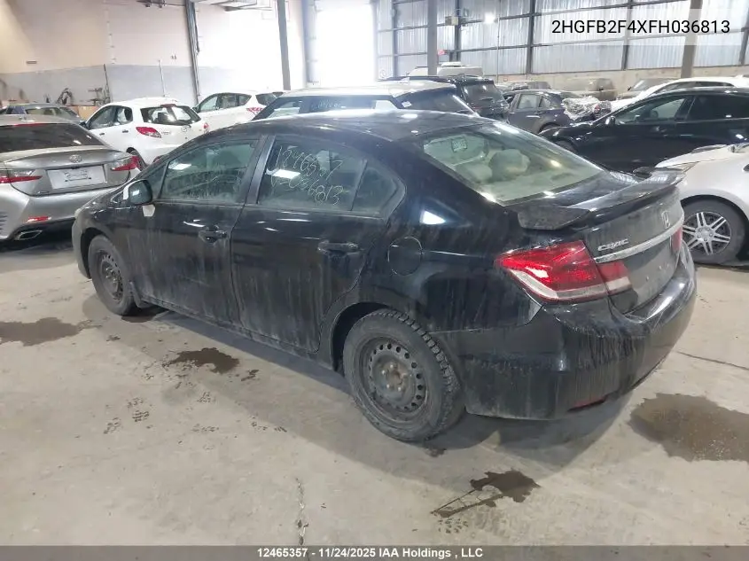 2HGFB2F4XFH036813 2015 Honda Civic Lx