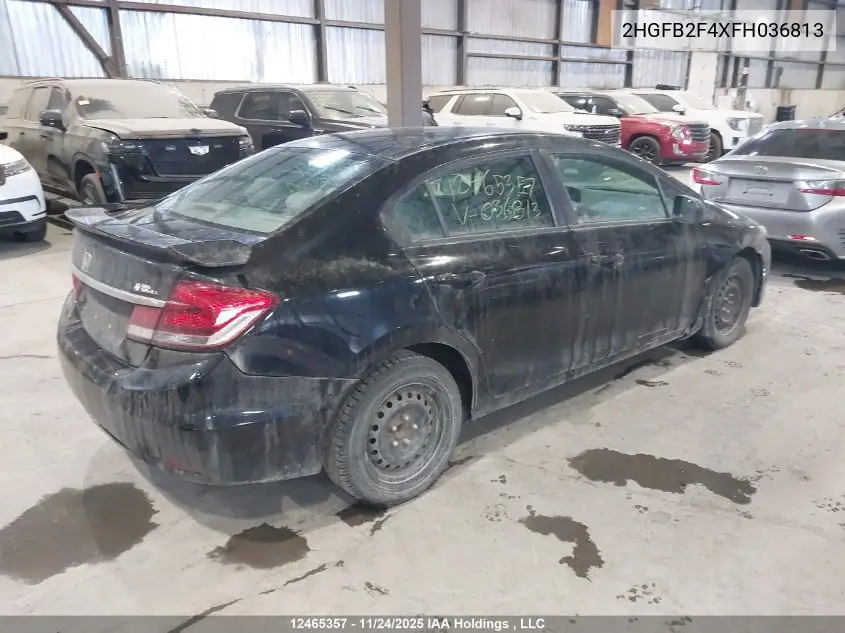 2HGFB2F4XFH036813 2015 Honda Civic Lx