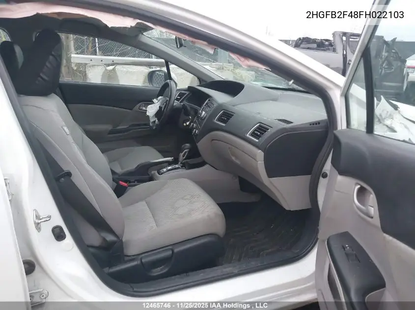 2HGFB2F48FH022103 2015 Honda Civic