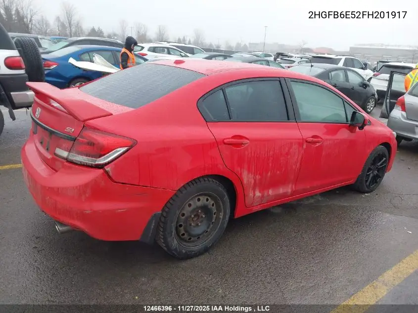 2HGFB6E52FH201917 2015 Honda Civic Si Si