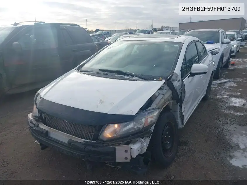 2HGFB2F59FH013709 2015 Honda Civic Ex
