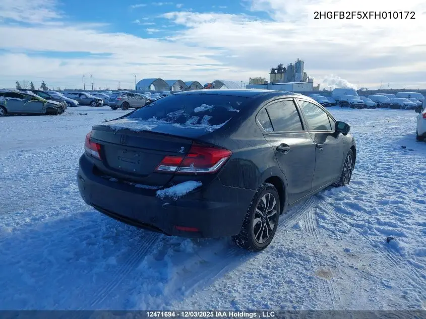 2HGFB2F5XFH010172 2015 Honda Civic Sedan