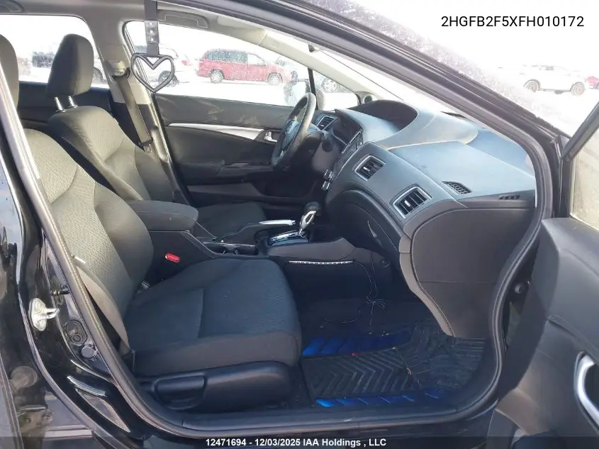 2HGFB2F5XFH010172 2015 Honda Civic Sedan