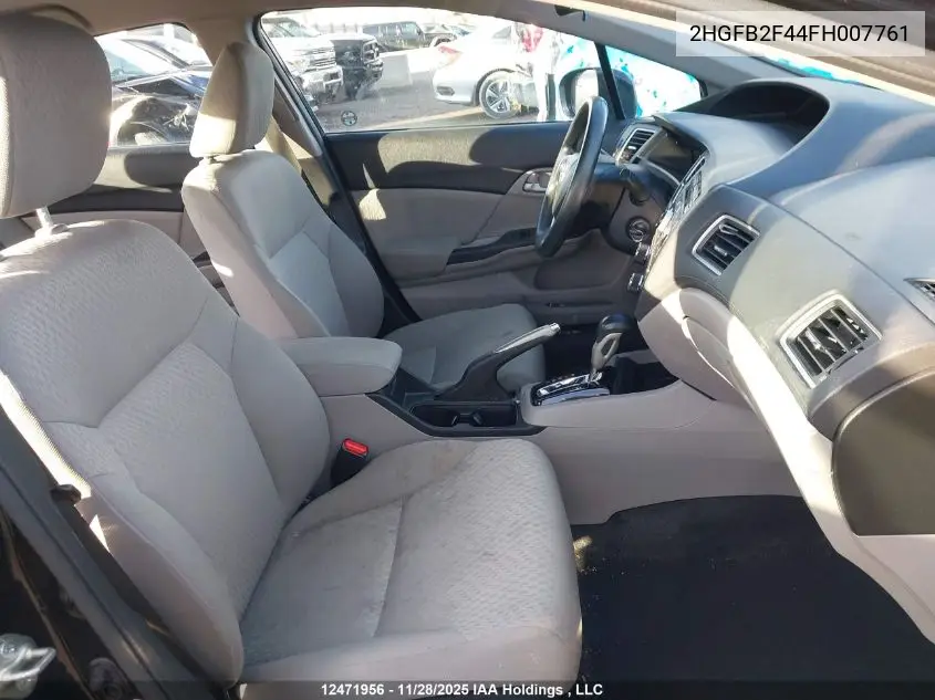 2HGFB2F44FH007761 2015 Honda Civic Lx