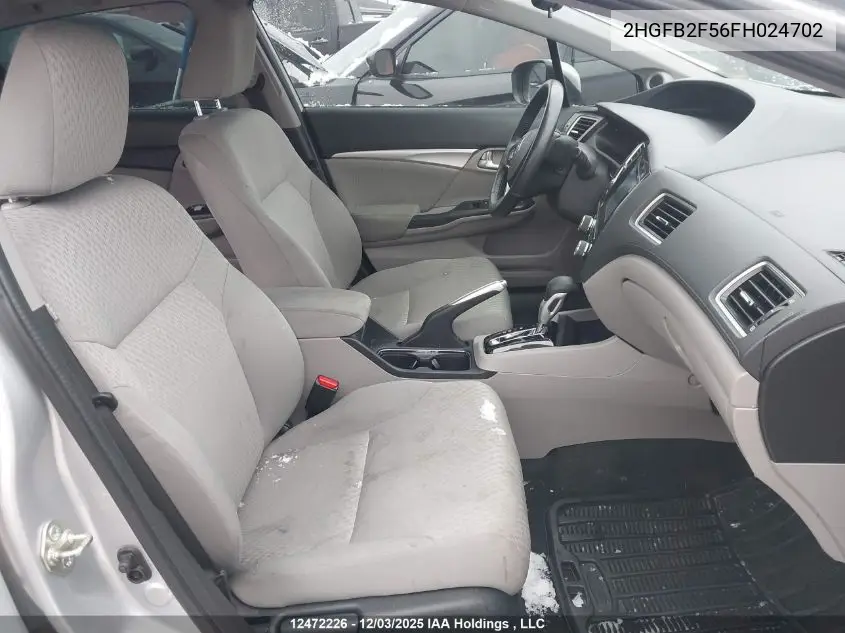 2HGFB2F56FH024702 2015 Honda Civic Sedan
