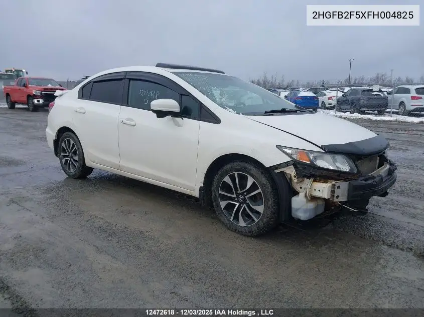 2HGFB2F5XFH004825 2015 Honda Civic Lx