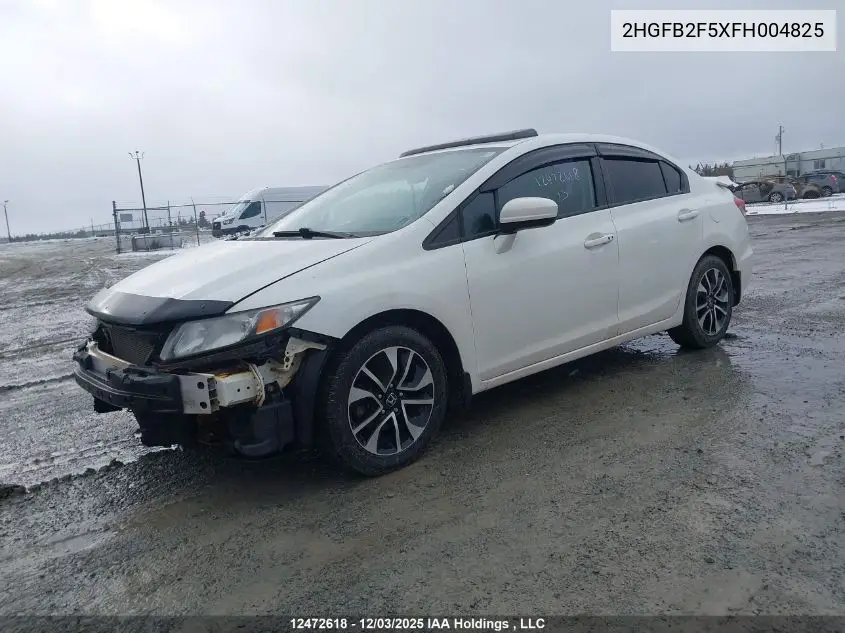 2HGFB2F5XFH004825 2015 Honda Civic Lx