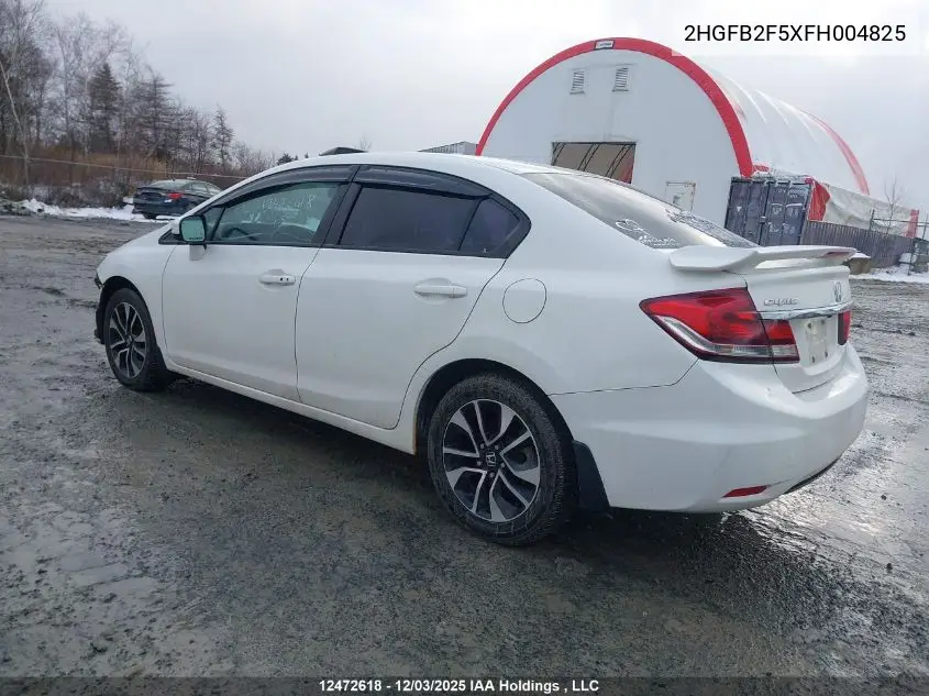 2HGFB2F5XFH004825 2015 Honda Civic Lx