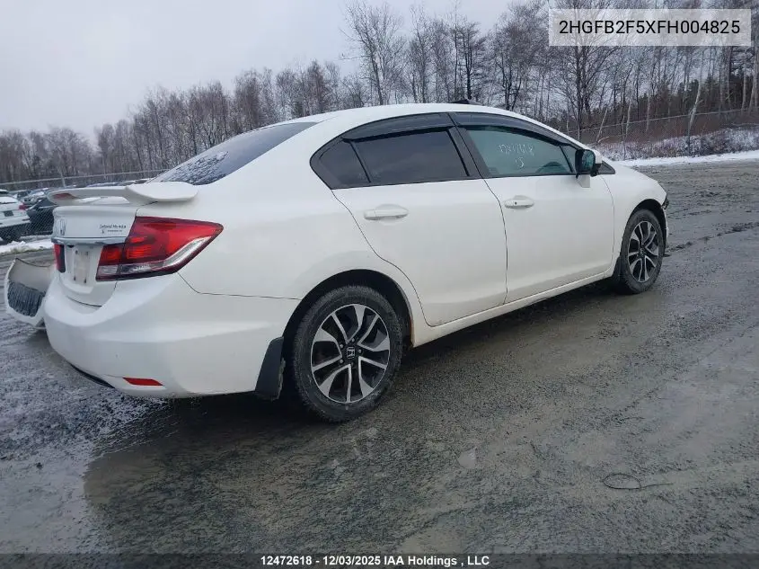 2HGFB2F5XFH004825 2015 Honda Civic Lx