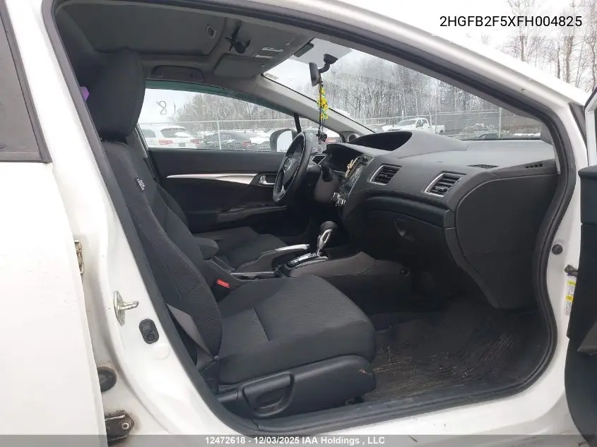 2HGFB2F5XFH004825 2015 Honda Civic Lx