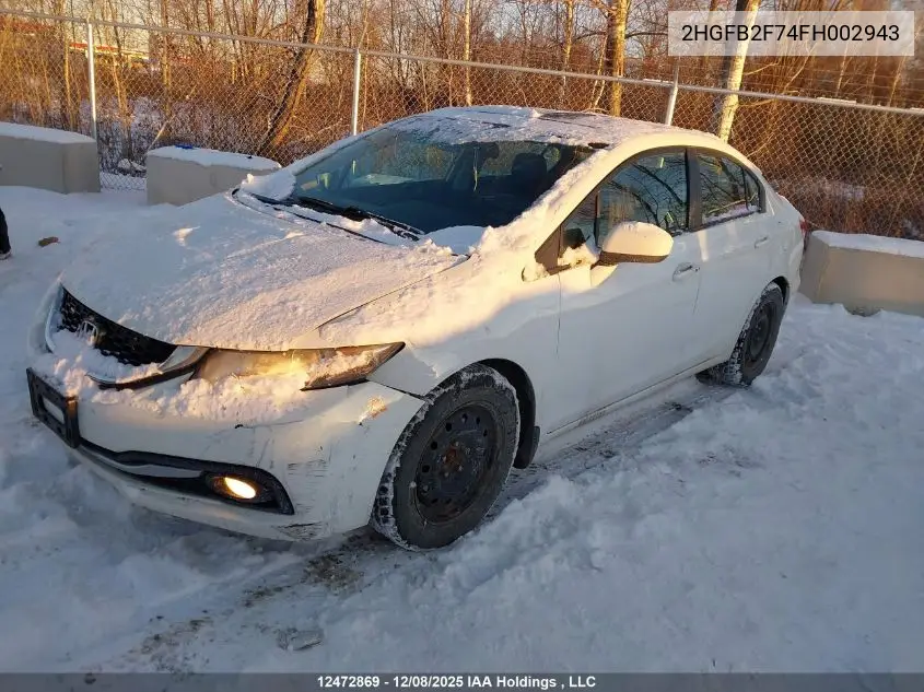 2HGFB2F74FH002943 2015 Honda Civic Touring
