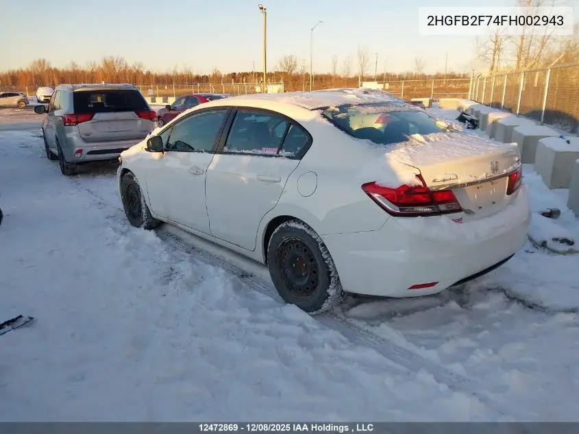 2HGFB2F74FH002943 2015 Honda Civic Touring