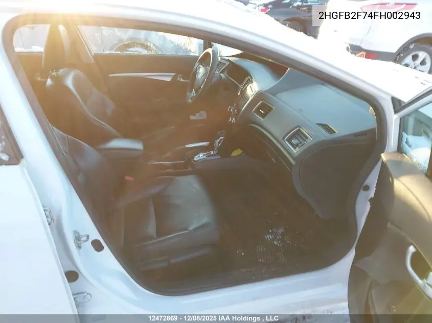 2HGFB2F74FH002943 2015 Honda Civic Touring
