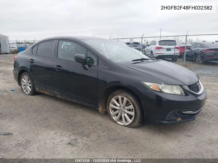 2HGFB2F48FH032582 2015 Honda Civic Lx