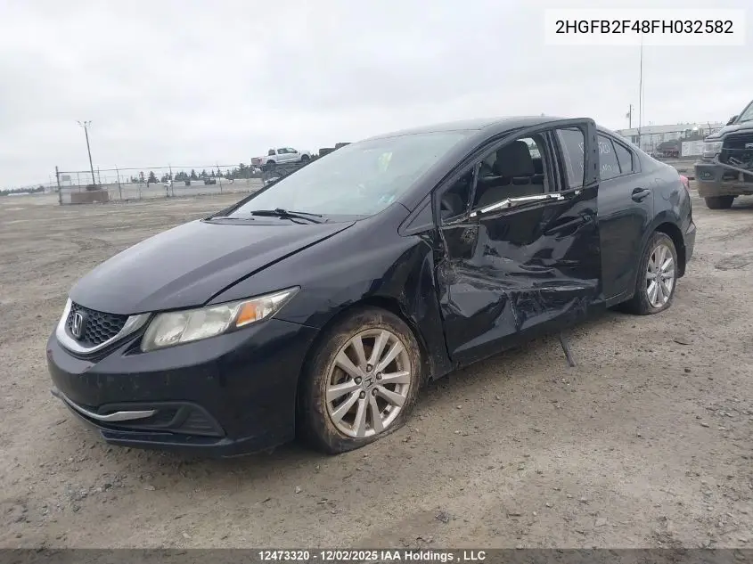 2HGFB2F48FH032582 2015 Honda Civic Lx
