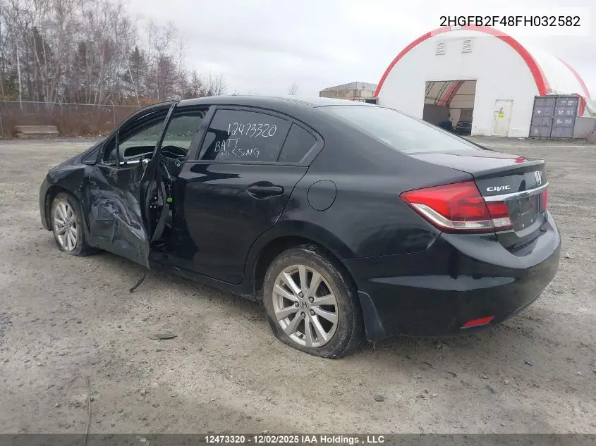 2HGFB2F48FH032582 2015 Honda Civic Lx