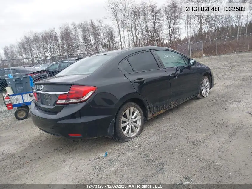 2HGFB2F48FH032582 2015 Honda Civic Lx